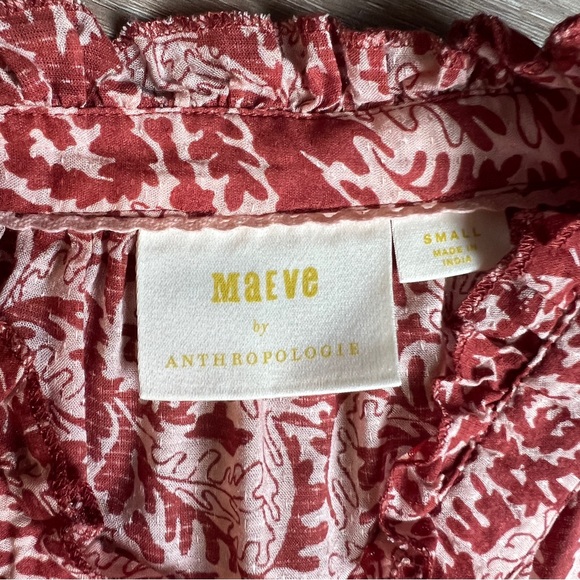 Maeve by Anthropologie Rust Paisley Sleeveless Maxi Dress Size Small - Picture 4 of 6